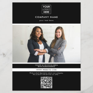 Prospectus 21,6 Cm X 24,94 Cm Photo promotionnelle professionnelle Black Busines