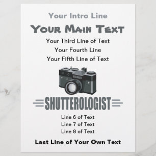 Prospectus 21,6 Cm X 24,94 Cm Photographie amusante SHUTTEROLOGIST Photographe
