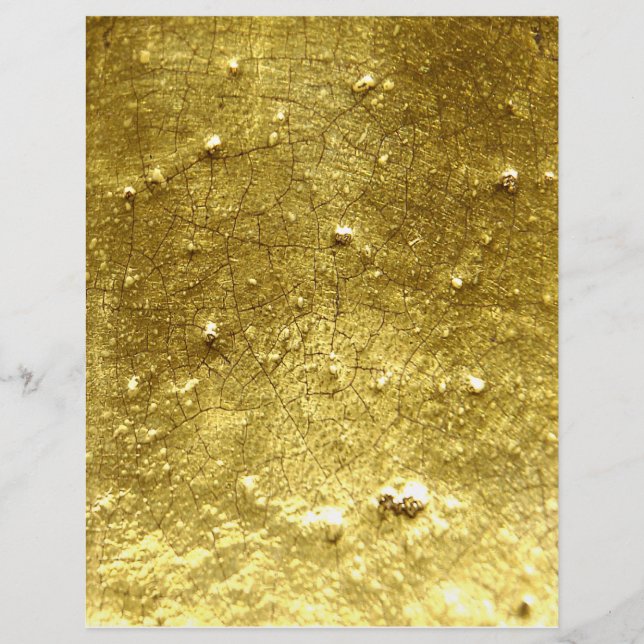 Prospectus 21,6 Cm X 24,94 Cm Pierre de Flyer dorée (Devant)