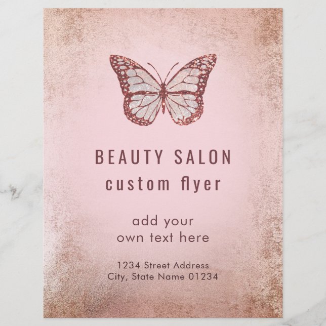 Prospectus 21,6 Cm X 24,94 Cm Pink butterfly (Devant)