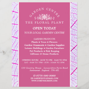 Prospectus 21,6 Cm X 24,94 Cm Pink Leaf, Garden Center, Horticulteur
