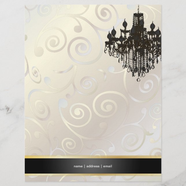 Prospectus 21,6 Cm X 24,94 Cm PixDezines Chandelier cupcakes tourbillons/blanc n (Devant)