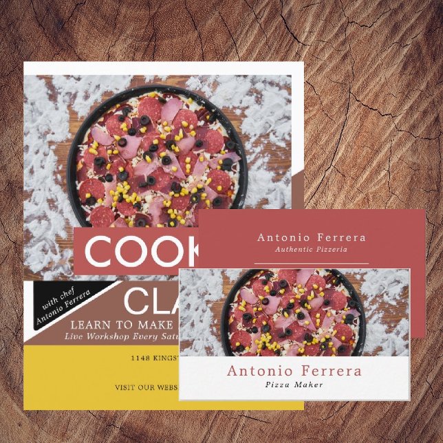 Prospectus 21,6 Cm X 24,94 Cm Pizza fraîche, classes de Cuisines Publicité (Créateur téléchargé)