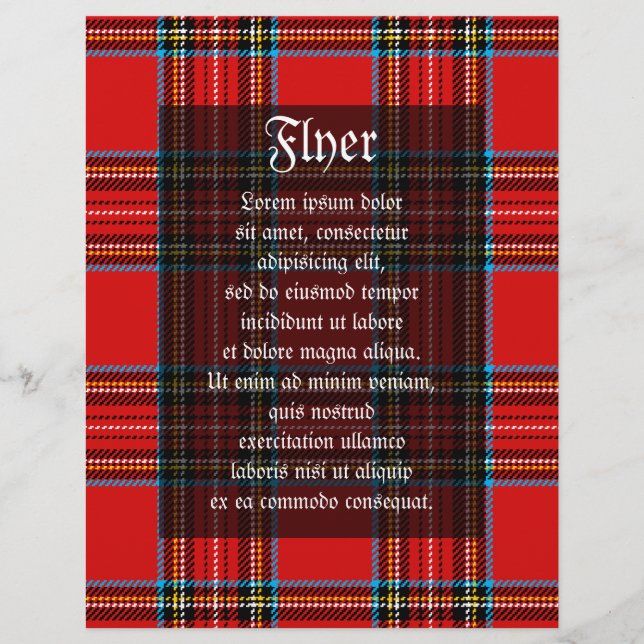 Prospectus 21,6 Cm X 24,94 Cm Plaid Rétro (Devant)