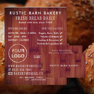 Prospectus 21,6 Cm X 24,94 Cm Planche à pain, boulangeries, boulangerie Publicit