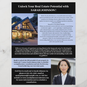 Prospectus 21,6 Cm X 24,94 Cm Pour obtenir un agent immobilier Realtor Marketing