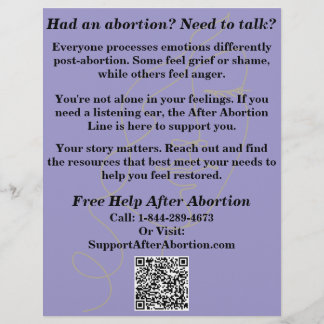 Prospectus 21,6 Cm X 24,94 Cm Pregnancy Help/After Abortion Care