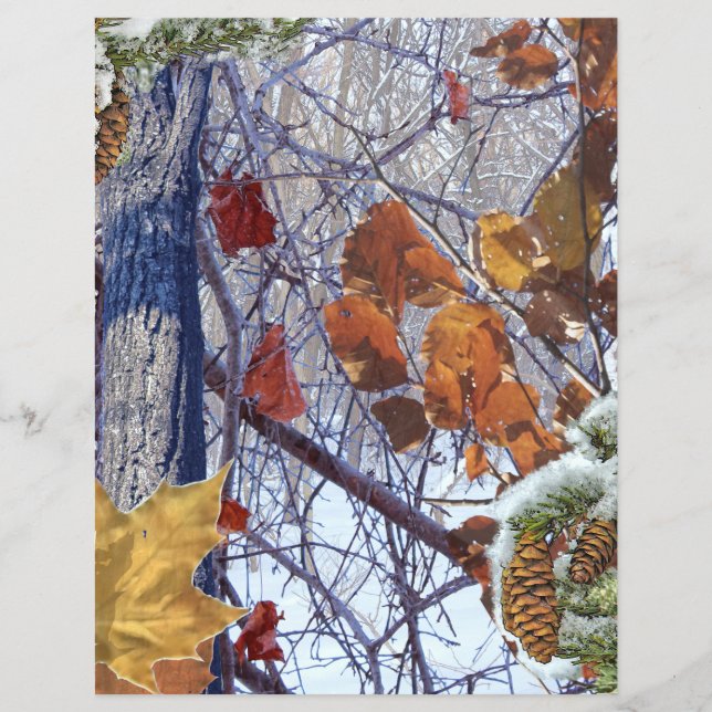 Prospectus 21,6 Cm X 24,94 Cm Premier Camouflage hivernal de neige (Devant)