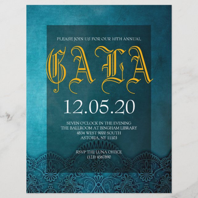 Prospectus 21,6 Cm X 24,94 Cm Profitez Gala New Year Party Flyer (Devant)