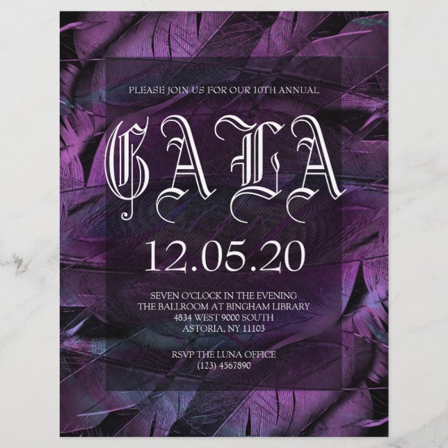 Prospectus 21,6 Cm X 24,94 Cm Profitez Gala New Year Party Flyer (Devant)