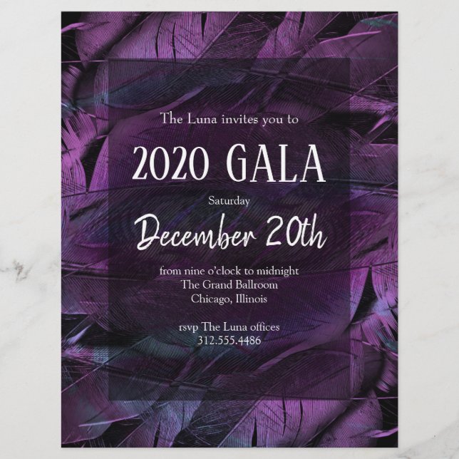 Prospectus 21,6 Cm X 24,94 Cm Profitez Gala New Year Party Flyer (Devant)