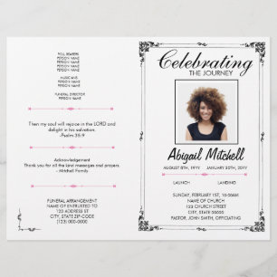 Prospectus 21,6 Cm X 24,94 Cm Programme funéraire Célébrer Le Voyage FP0001