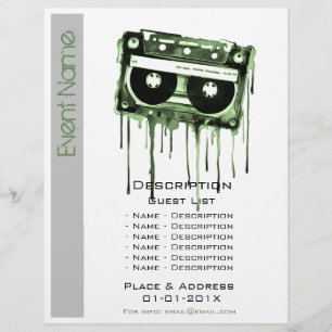 Prospectus 21,6 Cm X 24,94 Cm Promotion d'événements musicaux