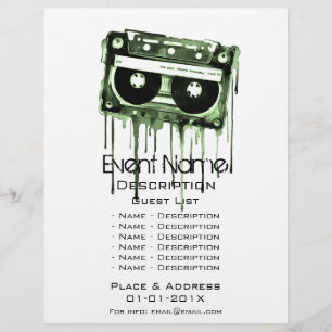 Prospectus 21,6 Cm X 24,94 Cm Promotion d'événements musicaux