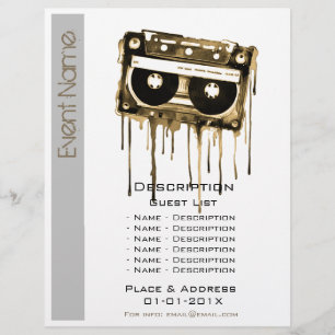 Prospectus 21,6 Cm X 24,94 Cm Promotion d'événements musicaux