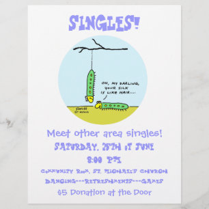 Prospectus 21,6 Cm X 24,94 Cm Propre Christian Singles Party Flyer