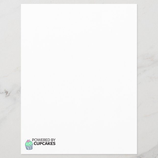 Prospectus 21,6 Cm X 24,94 Cm Propulsé par des Cupcakes (Devant)