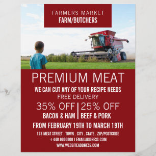 Prospectus 21,6 Cm X 24,94 Cm Publicité de Plougher dans Field, Farmer & Butcher