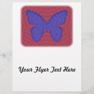 Prospectus 21,6 Cm X 24,94 Cm Purple and Red Butterfly