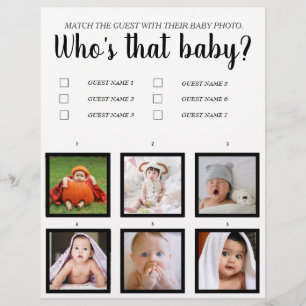 Prospectus 21,6 Cm X 24,94 Cm Quel est ce jeu de fête prénatale bébé drôle simpl