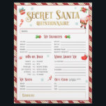 Prospectus 21,6 Cm X 24,94 Cm Questionnaire secret Père Noël Christmas Gift Exch<br><div class="desc">Faites-vous plaisir avec ce questionnaire secret Père Noël! Découvrez des idées cadeaux parfaites et ajoutez du plaisir à votre échange de vacances.</div>