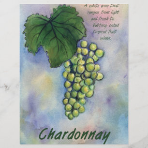 Prospectus 21,6 Cm X 24,94 Cm Raisins de vin Chardonnay & Description