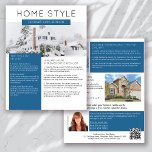 Prospectus 21,6 Cm X 24,94 Cm Real Estate January Newsletter Promotional<br><div class="desc">🏡 This HOME STYLE real estate marketing newsletter will raise your brand awareness and generate new leads. The modern design will catch the eye of your potential clients and let them know that you are the friendly, knowledgeable real estate agent. 📝 The template is easy to edit using the personalization...</div>