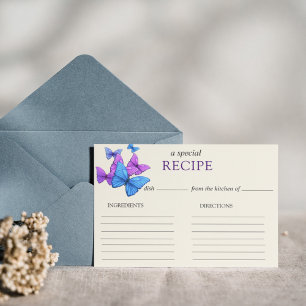 Prospectus 21,6 Cm X 24,94 Cm Recette Carte Papillons Fête des mariées Jeu