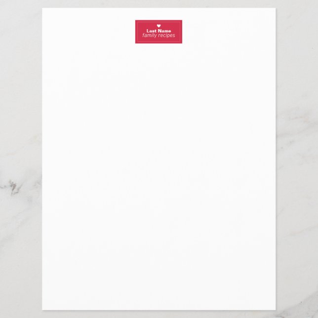 Prospectus 21,6 Cm X 24,94 Cm Recettes familiales (Devant)