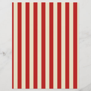 Prospectus 21,6 Cm X 24,94 Cm Retro Vintage Vertical PopCorn Classic Stripes