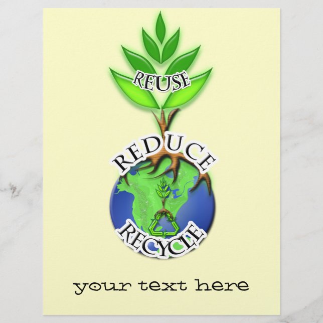 Prospectus 21,6 Cm X 24,94 Cm Réutiliser le cycle ReDuce (Devant)