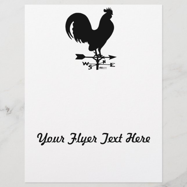 Prospectus 21,6 Cm X 24,94 Cm Rooster de Weathervane (Devant)