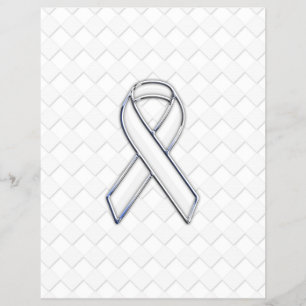 Prospectus 21,6 Cm X 24,94 Cm Ruban blanc Chrome Awareness sur impression Checke