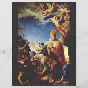Prospectus 21,6 Cm X 24,94 Cm Saint Janvier, évêque de Bénévent - Beaux-arts