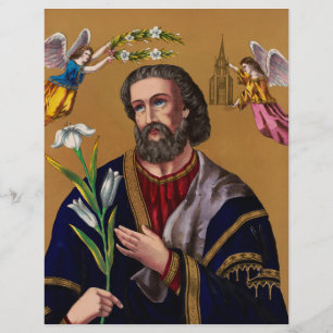 Prospectus 21,6 Cm X 24,94 Cm Saint Joseph gardien de la Sainte Famille