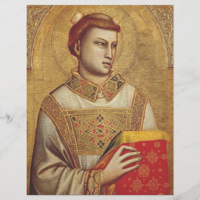 Prospectus 21,6 Cm X 24,94 Cm Saint Stephen par Giotto (Devant)