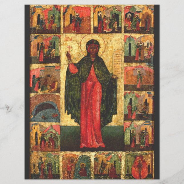 Prospectus 21,6 Cm X 24,94 Cm Sainte Anastasia Vierge et martyr (Devant)