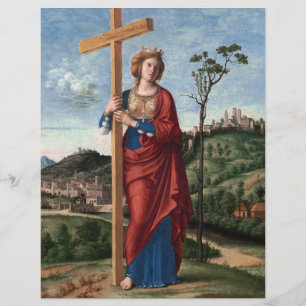 Prospectus 21,6 Cm X 24,94 Cm Sainte Hélène avec la Vraie Croix Art sacré