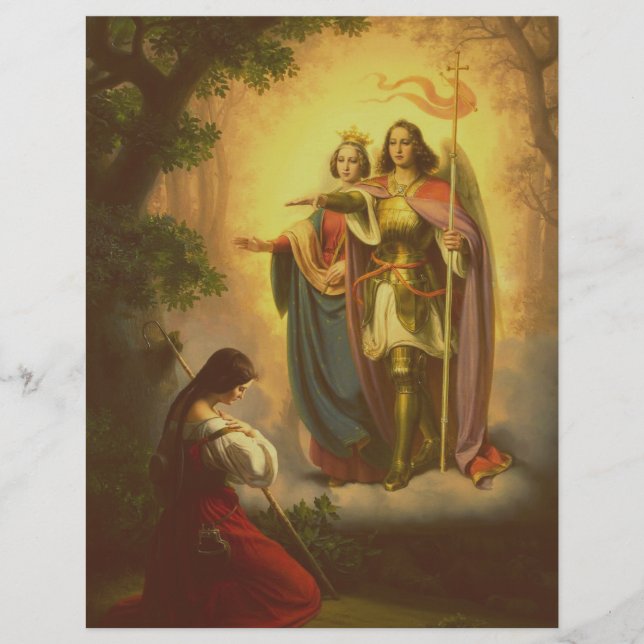 Prospectus 21,6 Cm X 24,94 Cm Sainte Jeanne d'Arc (Devant)
