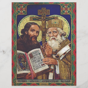 Prospectus 21,6 Cm X 24,94 Cm Saints Cyrille et Méthode Apôtres des Slaves