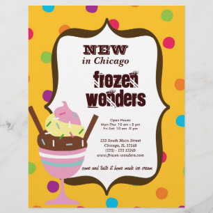 Prospectus 21,6 Cm X 24,94 Cm Salon de la crème glacée