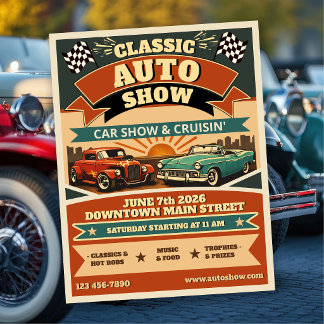 Prospectus 21,6 Cm X 24,94 Cm Salon de l'Auto Classique