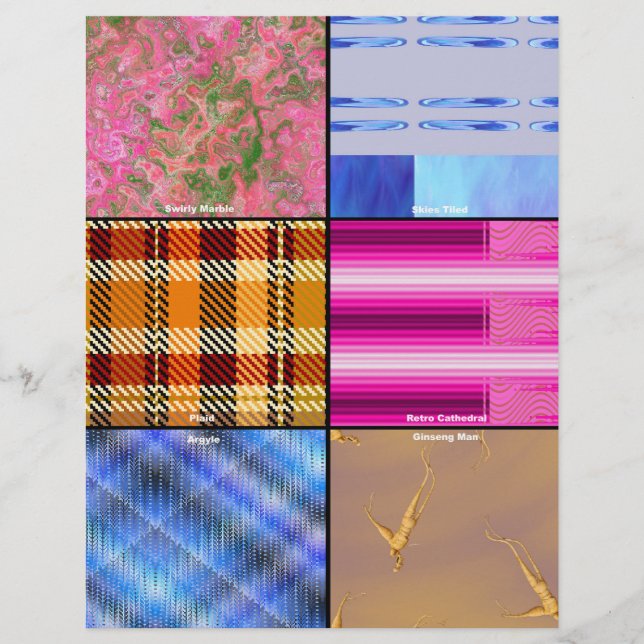 Prospectus 21,6 Cm X 24,94 Cm Scrapbook Sampler Bulk Scrapbook Paper Pages (Devant)