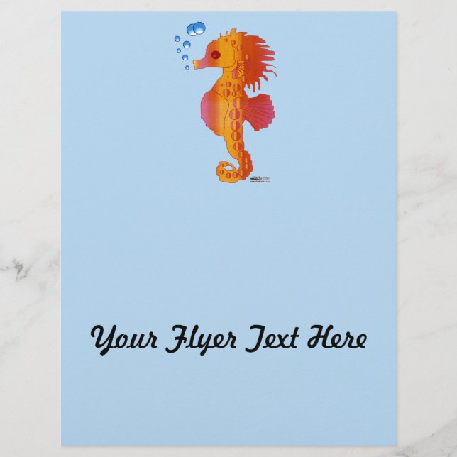 Prospectus 21,6 Cm X 24,94 Cm Seahorse Bubble Baby (Devant)