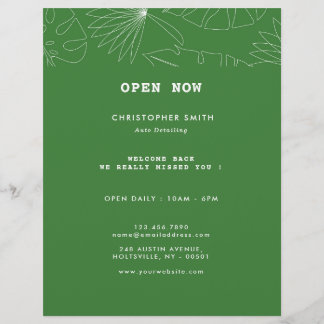 Prospectus 21,6 Cm X 24,94 Cm Service de détail automatique Tropical