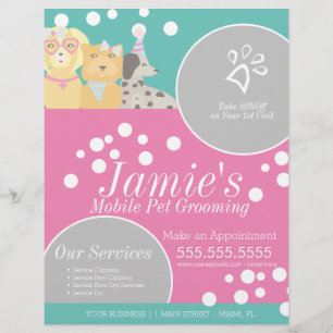 Prospectus 21,6 Cm X 24,94 Cm Services de divertissement pour animaux de compagn
