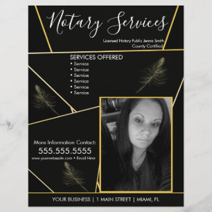 Prospectus 21,6 Cm X 24,94 Cm Services de notaire Circulaire d'affaires de photo