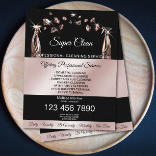 Prospectus 21,6 Cm X 24,94 Cm Services ménagers de nettoyage de maison Services 