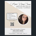 Prospectus 21,6 Cm X 24,94 Cm Services mobiles notaires Photo QR FLYER E<br><div class="desc">Flyers modernes pour services publics notaires</div>