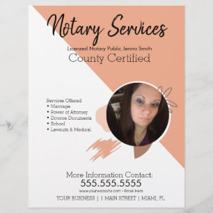 Prospectus 21,6 Cm X 24,94 Cm Services notaires publics Boho Photo Business